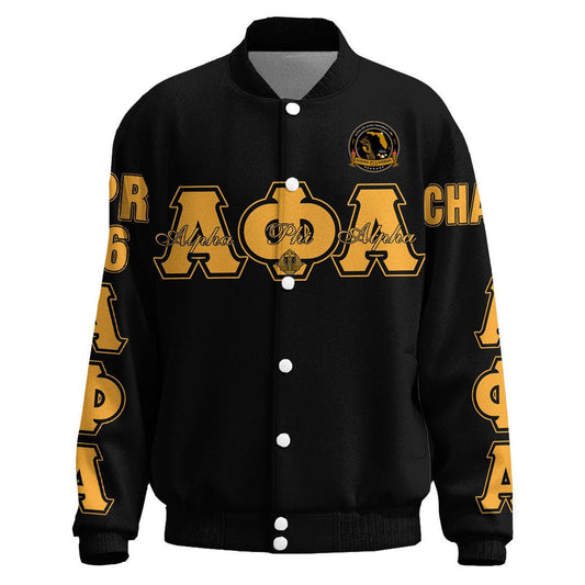 Getteestore Clothing - Alpha Phi Alpha - Sigma Pi Lambda Chapter Thicken Stand-Collar Jacket A7 | Getteestore