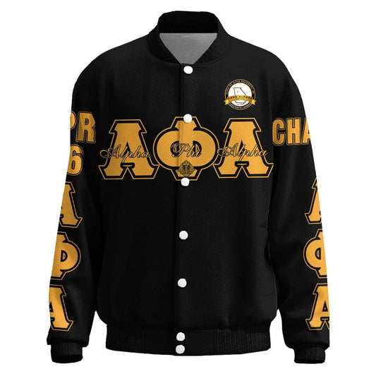 Getteestore Clothing - Alpha Phi Alpha - Omicron Mu Lambda Chapter Thicken Stand-Collar Jacket A7 | Getteestore