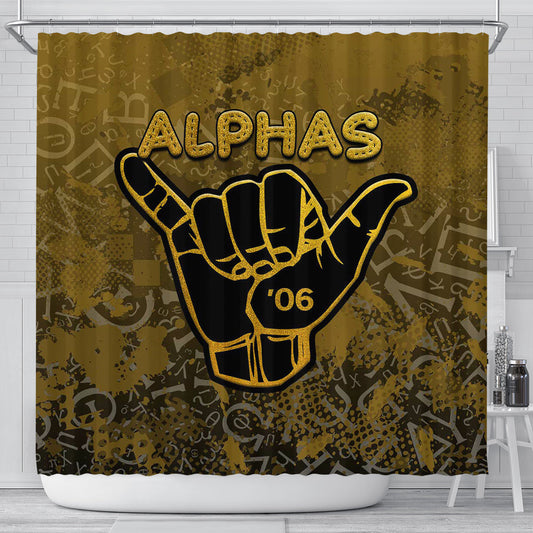 Africa Zone Shower Curtain - Alpha Phi Alpha Sport Style Shower Curtain | africazone.store
