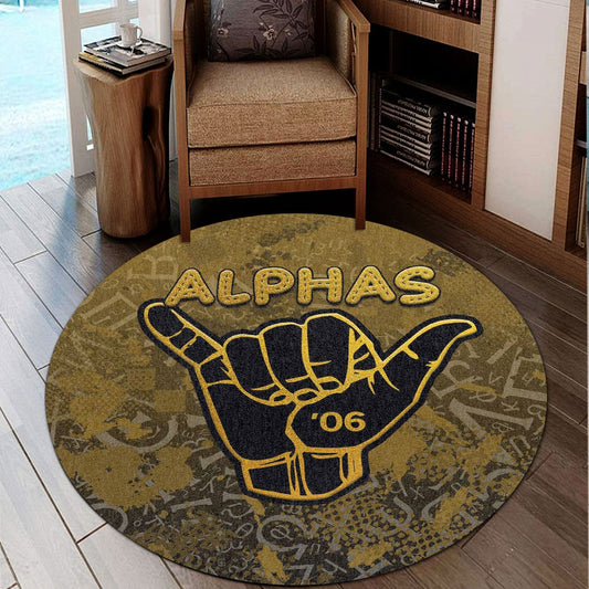 Africa Zone Round Carpet - Alpha Phi Alpha Sport Style Round Carpet | africazone.store
