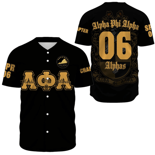 Africa Zone Jersey - Alpha Phi Alpha VACAPAF - Eastern Region of Alpha Phi Alpha Fraternity Baseball Jersey A7 | Getteestore.com