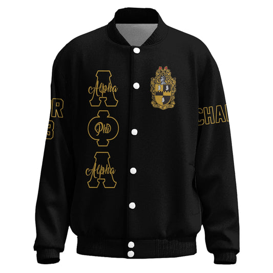 Getteestore Thicken Stand-Collar Jacket - Alpha Phi Alpha Hand Sign Fraternity