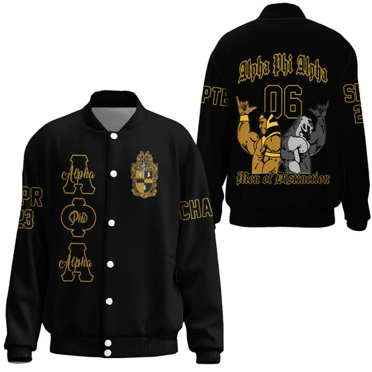 Getteestore Thicken Stand-Collar Jacket - Alpha Phi Alpha Hand Sign Fraternity
