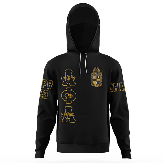 Getteestore Hoodie Gaiter - Alpha Phi Alpha Hand Sign Fraternity