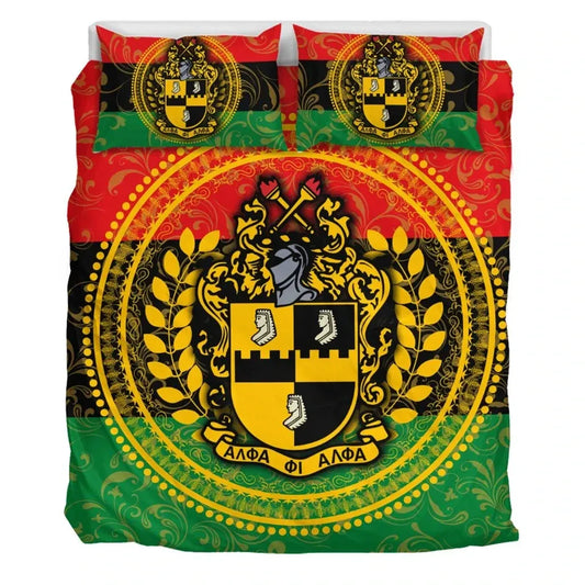 Pan Africa Alpha Phi Alpha Fraternity Bedding Set J5