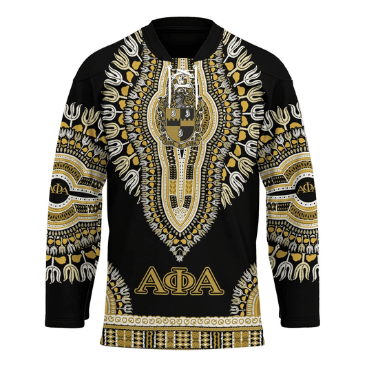 GetteeStore Jersey - Alpha Phi Alpha Dashiki Hockey Jersey A31