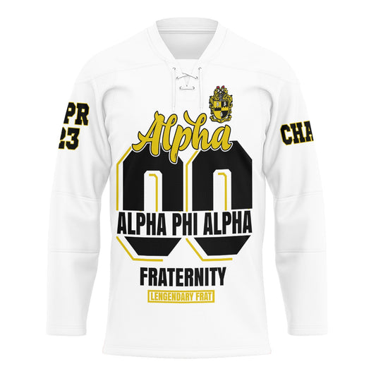Gettee Store Hockey Jersey - (Custom)  Alpha Phi Alpha Fraternity and Sphinx A35
