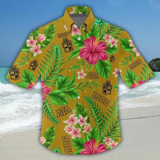 Tropcial Alpha Phi Alpha Short Sleeve Shirt J5
