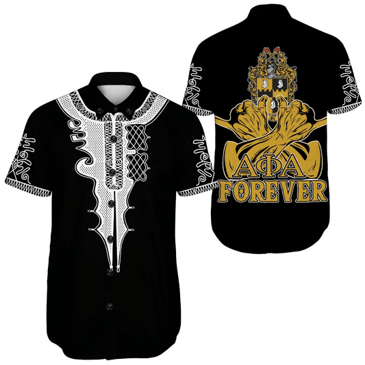 Getteestore Shirt - Alpha Phi Alpha Forever Short Sleeve Shirt A31