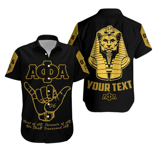 Getteestore Shirt - (Custom) Alpha Phi Alpha Motto Short Sleeve Shirt A31