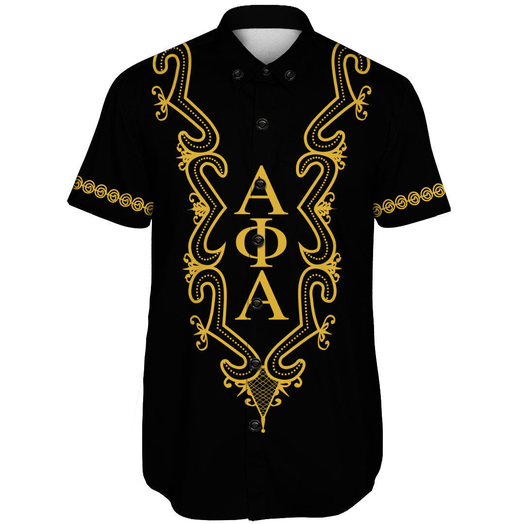 Gettee Short - Alpha Phi Alpha Hye Won Hye Dashiki Short Sleeve Shirt A31