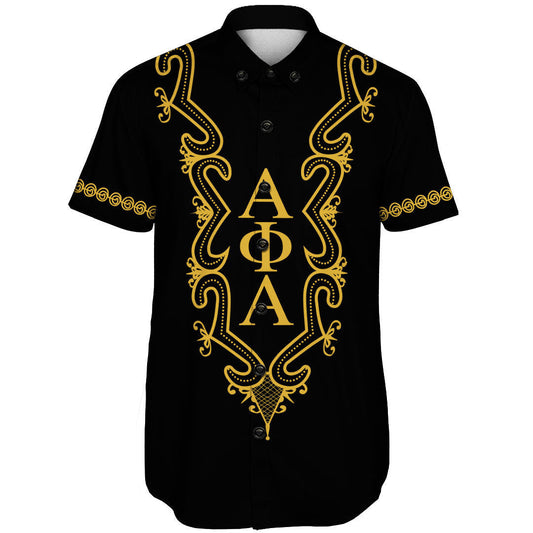 Gettee Short - Alpha Phi Alpha Hye Won Hye Dashiki Short Sleeve Shirt A31