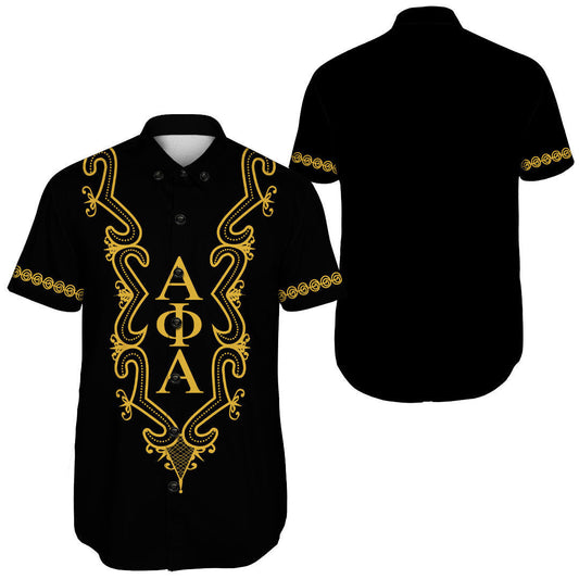 Gettee Short - Alpha Phi Alpha Hye Won Hye Dashiki Short Sleeve Shirt A31