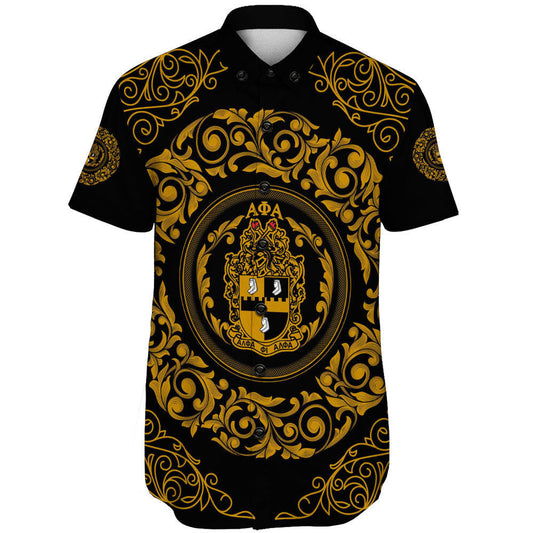 GetteeStore Clothing - Alpha Phi Alpha Fraternity Short Sleeve Shirt A35