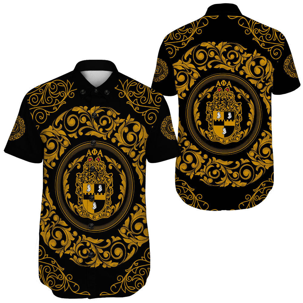GetteeStore Clothing - Alpha Phi Alpha Fraternity Short Sleeve Shirt A35