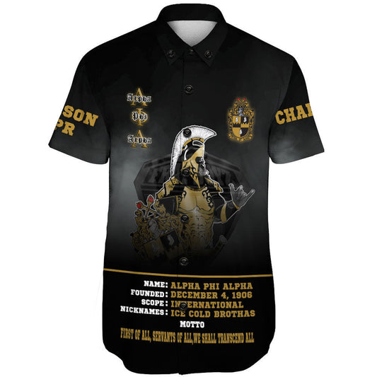 Gettee Clothing - Alpha Phi Alpha Motto Short Sleeve Shirt A35