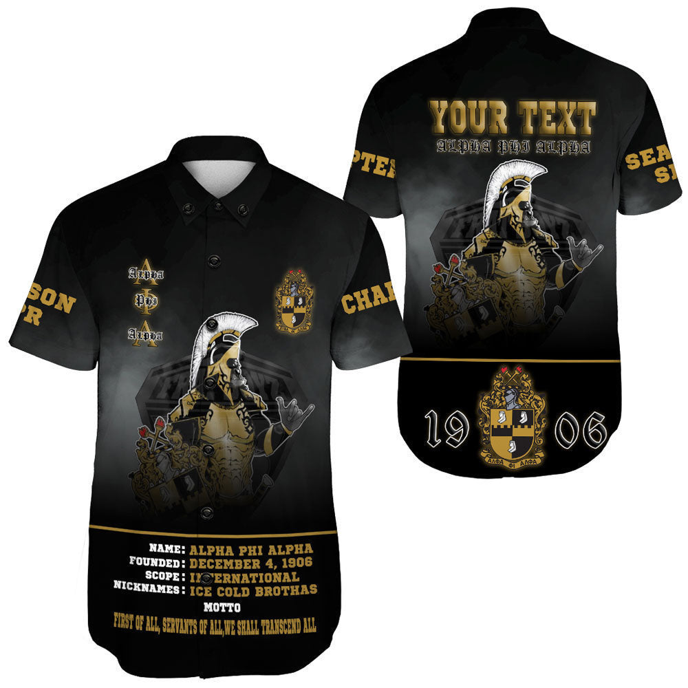 Gettee Clothing - Alpha Phi Alpha Motto Short Sleeve Shirt A35