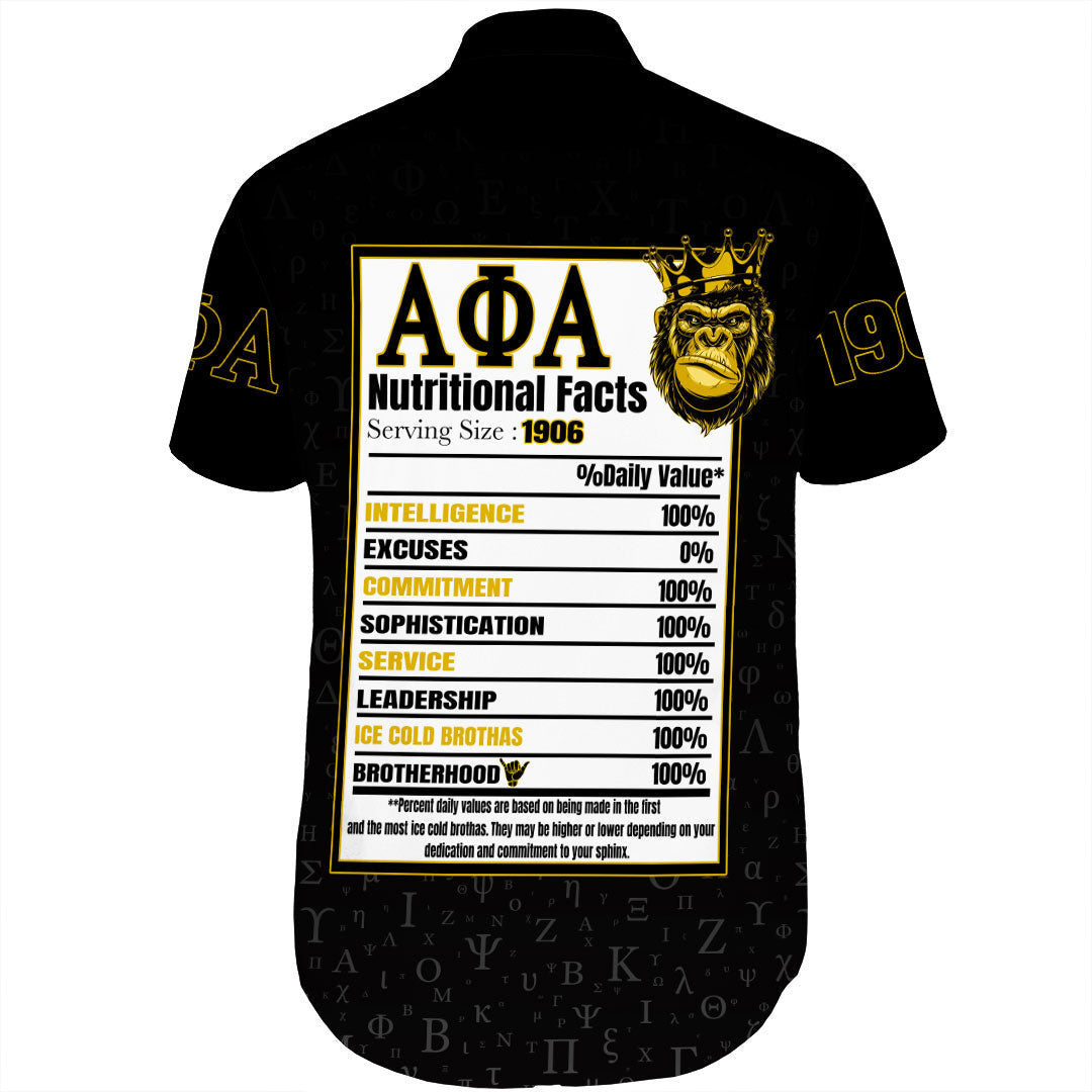 GetteeStore Clothing - Alpha Phi Alpha Short Sleeve Shirt A35