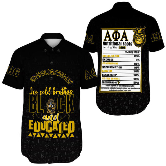 GetteeStore Clothing - Alpha Phi Alpha Short Sleeve Shirt A35