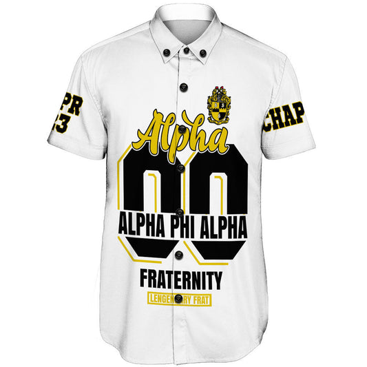 Gettee Store Short Sleeve Shirt - (Custom)  Alpha Phi Alpha Fraternity and Sphinx A35