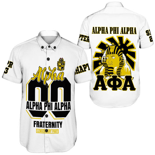 Gettee Store Short Sleeve Shirt - (Custom)  Alpha Phi Alpha Fraternity and Sphinx A35