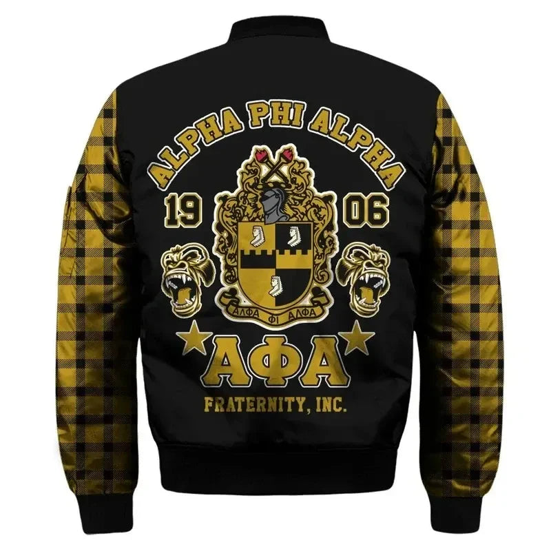 Alpha Phi Alpha Sleeve Bomber Jacket
