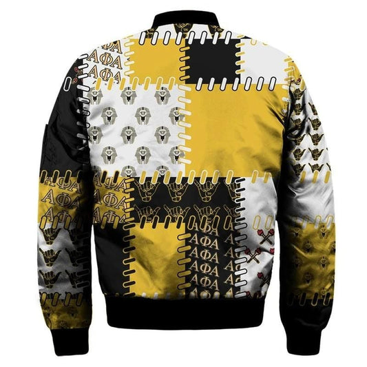 Special Alpha Phi Alpha 1906 Sleeve Zip Bomber Jacket | Getteestore
