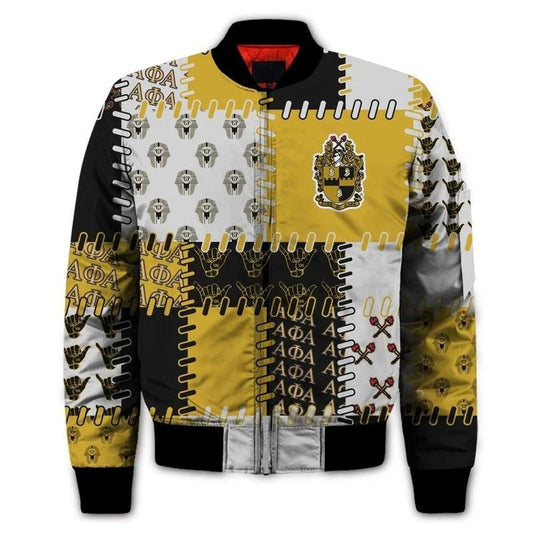 Special Alpha Phi Alpha 1906 Sleeve Zip Bomber Jacket | Getteestore.com