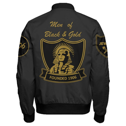 Alpha Phi Alpha Sleeve Zip Bomber Jacket