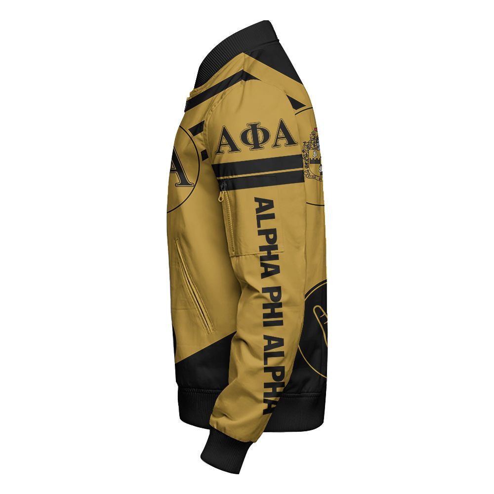 APA Swift Balls Sleeve Zip Bomber Jacket