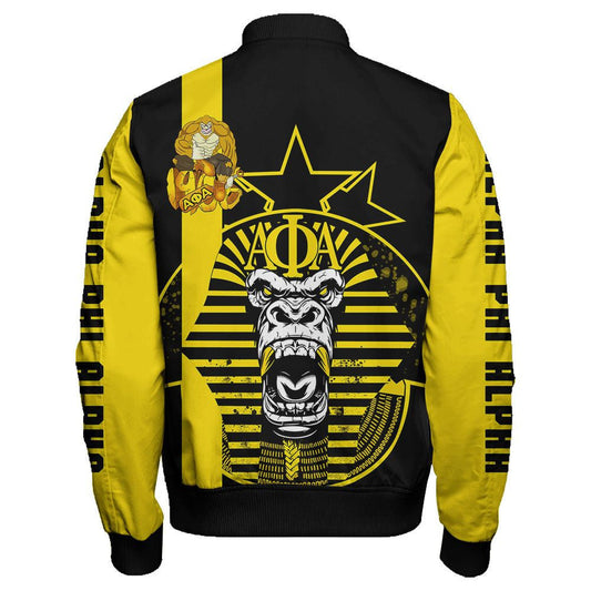 Alpha Phi Alpha Sleeve Zip Bomber Jacket