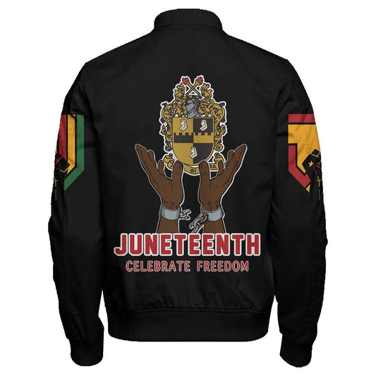 APA Juneteenth Freedom Sleeve Zip Bomber Jacket