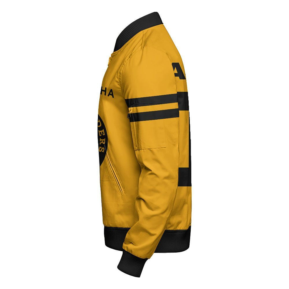 Alpha Phi Alpha Fraternity Inc Sleeve Zip Bomber Jacket