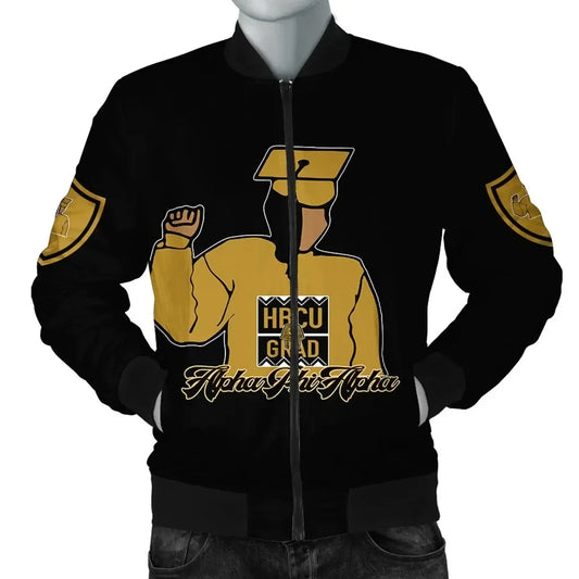 Gettee Jacket - Alpha Phi Alpha HBCU Style Bomber Jacket J09