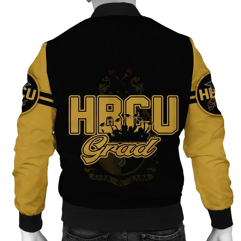 Gettee Jacket - Alpha Phi Alpha HBCU Grad Bomber Jacket J09