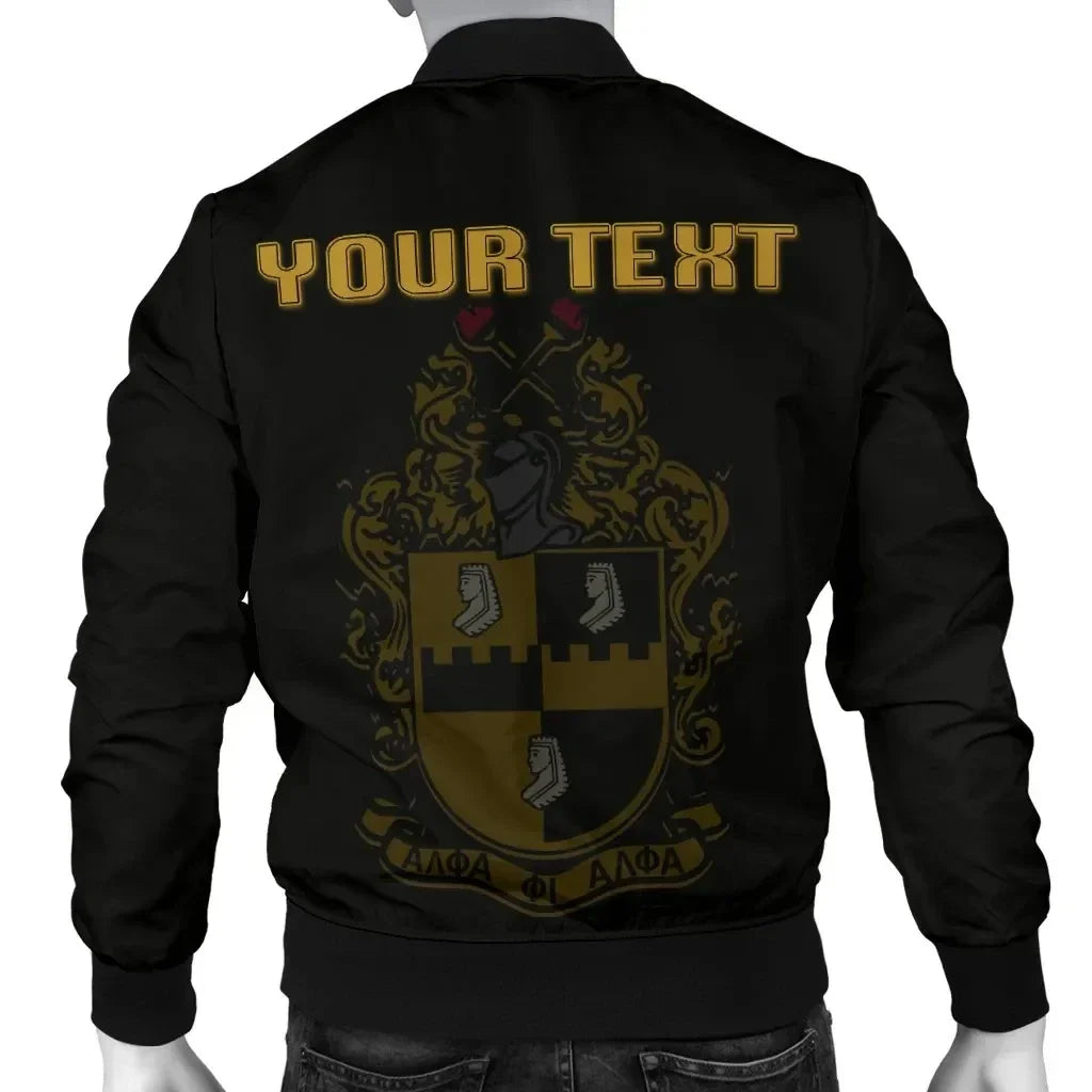Personalised Alpha Phi Alpha Bomber Jacket J5