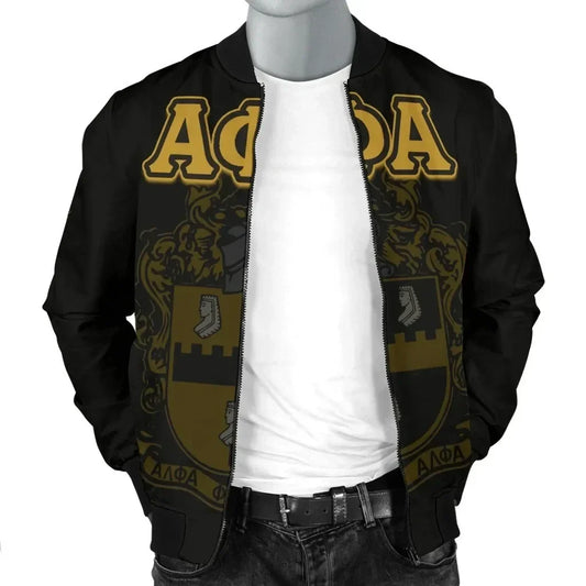 Personalised Alpha Phi Alpha Bomber Jacket J5