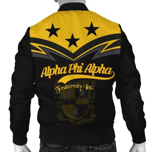 Original Alpha Phi Alpha Bomber Jacket - Zig Zag style J5