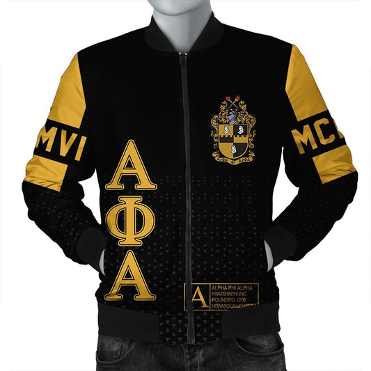 GetteeStore Jacket - MCM Alpha Phi Alpha Bomber Jacket J09