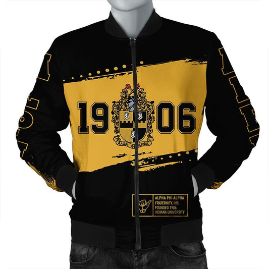 GetteeStore Jacket - Alpha Phi Alpha Indiana University Bomber Jacket J09