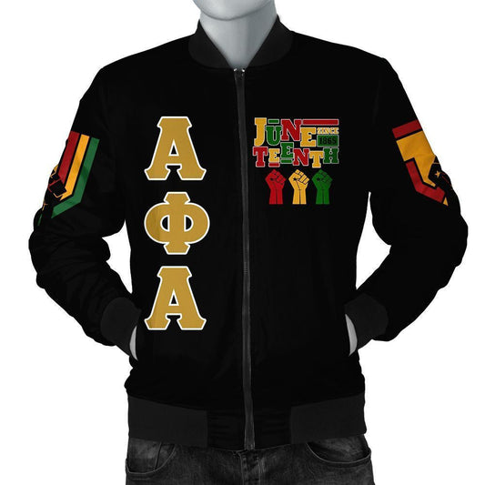 GetteeStore Jacket - Alpha Phi Alpha Juneteenth Freedom Bomber J09