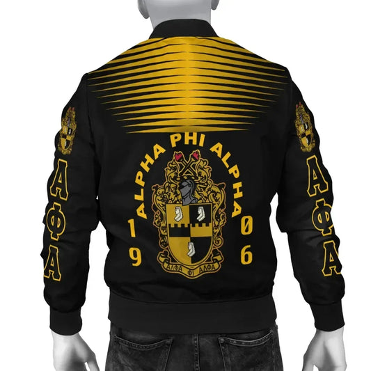 GetteeStore Jacket - Alpha Phi Alpha Fraternity Men Original Style Bomber Jacket J5