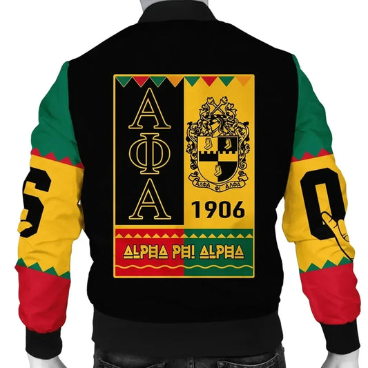 GetteeStore Jacket - Alpha Phi Alpha Black History Month Bomber Jacket J09