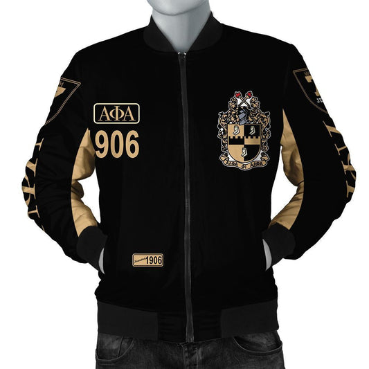 GetteeStore Jacket - 1906 Ice Cold Alpha Phi Alpha Giza Bomber Jacket J5