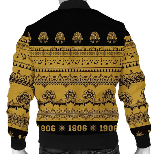 GetteeStore Jacket - Alpha Phi Alpha Xmas Establish Year Bomber Jacket J09