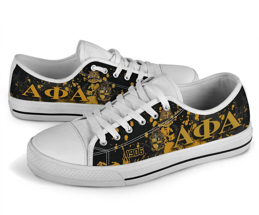 Gettee Shoes -  Alpha Phi Alpha Low Top - Spaint Style Ver.2 J89