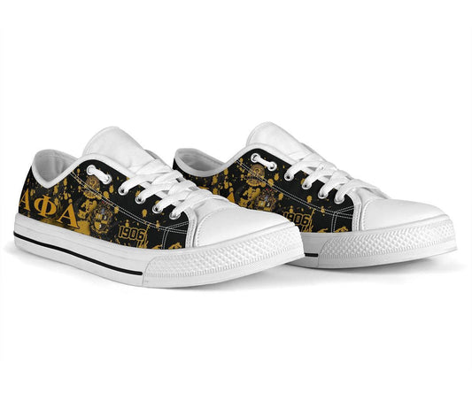 GetteeStore Shoes - Alpha Phi Alpha Low Top - Spaint Style Ver.2 J89