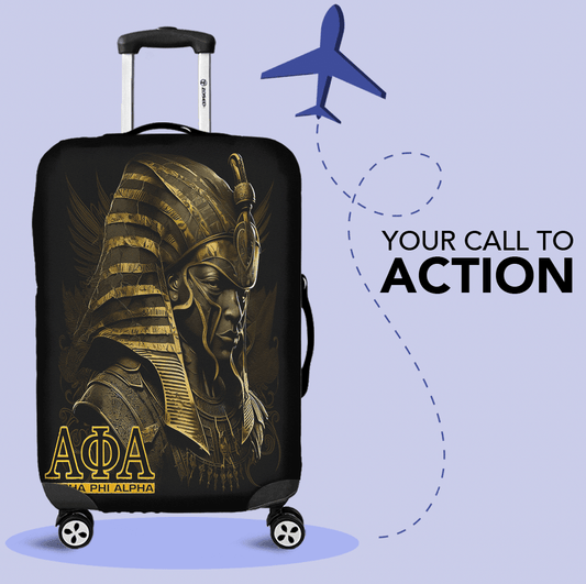Luggage Covers - Alpha Phi Alpha Pharaoh Luggage Covers A31