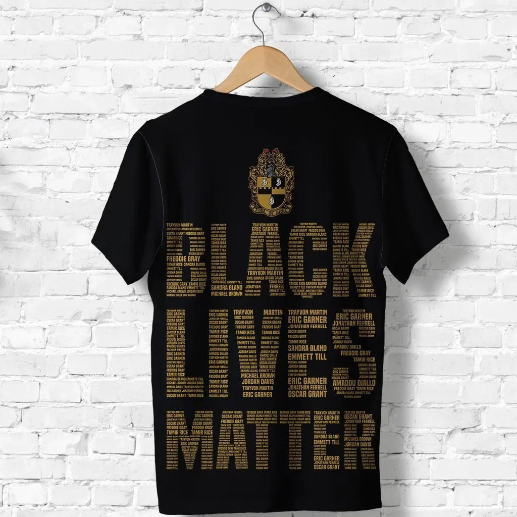 GetteeStore T-shirt - ALPHA PHI ALPHA FRATERNITY BLACK LIVES MATTER T-SHIRT J5