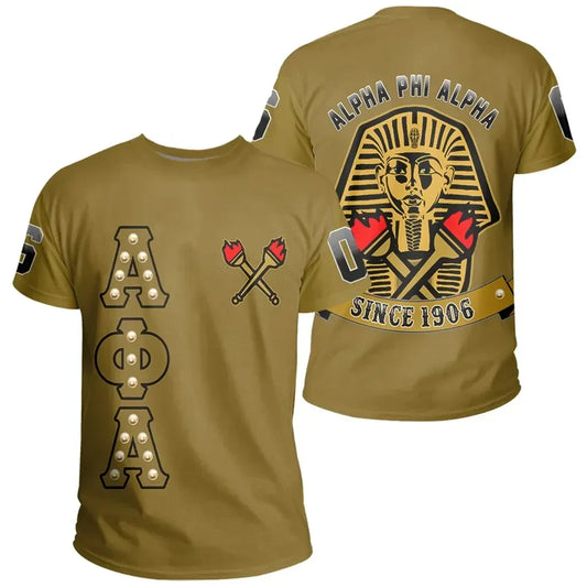 GetteeStore T-Shirt - Alpha Phi Alpha Crystal Yellow T-Shirt J09